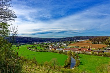Antik Eichstatt şehrinde güzel bir sabah