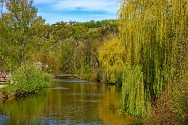 Antik Eichstatt şehrinde güzel bir sabah