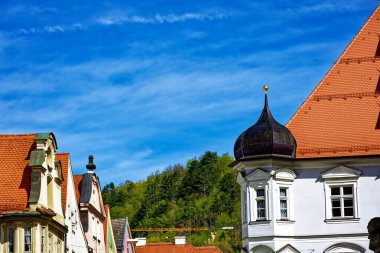 Antik Eichstatt şehrinde güzel bir sabah