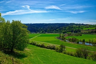 Dollnstein antik şehrinde güzel bir gün