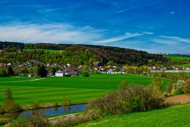 Dollnstein antik şehrinde güzel bir gün
