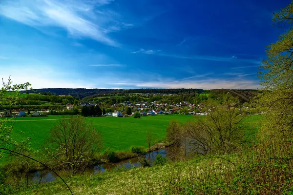 Dollnstein antik şehrinde güzel bir gün