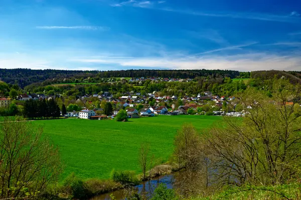 Dollnstein antik şehrinde güzel bir gün