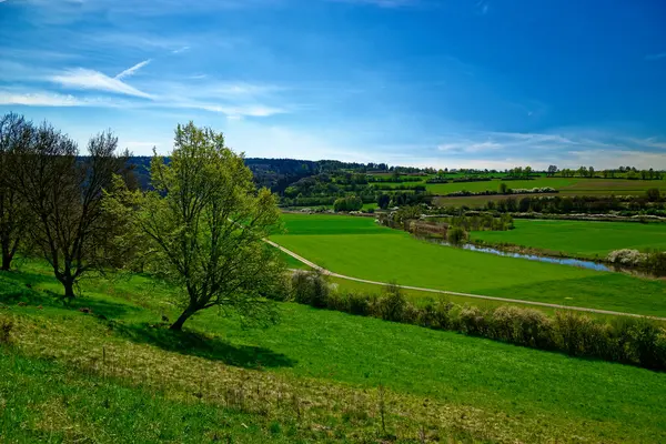 Dollnstein antik şehrinde güzel bir gün