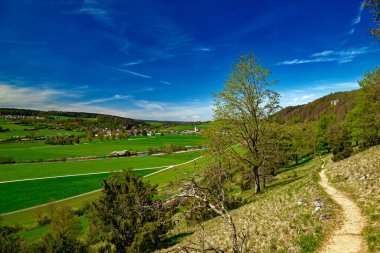 Dollnstein antik şehrinde güzel bir gün