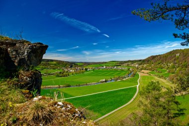 Dollnstein antik şehrinde güzel bir gün
