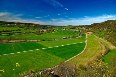 Dollnstein antik şehrinde güzel bir gün