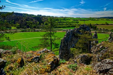 Dollnstein antik şehrinde güzel bir gün