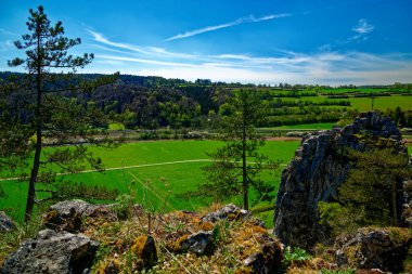 Dollnstein antik şehrinde güzel bir gün