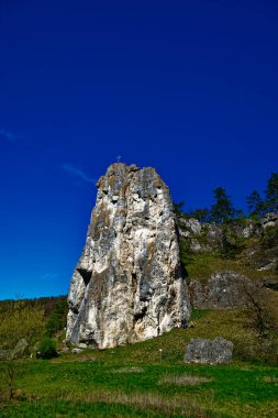 Dollnstein antik şehrinde güzel bir gün