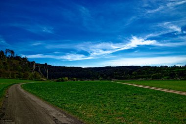 Dollnstein antik şehrinde güzel bir gün