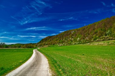 Dollnstein antik şehrinde güzel bir gün