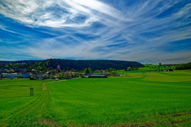 Dollnstein antik şehrinde güzel bir gün