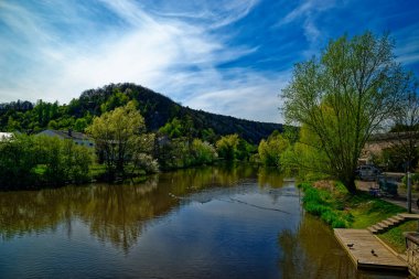 Dollnstein antik şehrinde güzel bir gün