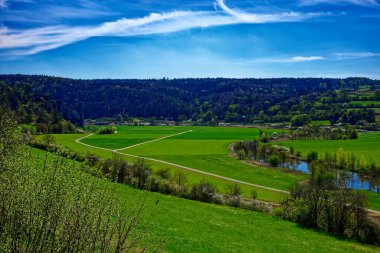 Dollnstein antik şehrinde güzel bir gün