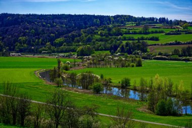 Dollnstein antik şehrinde güzel bir gün