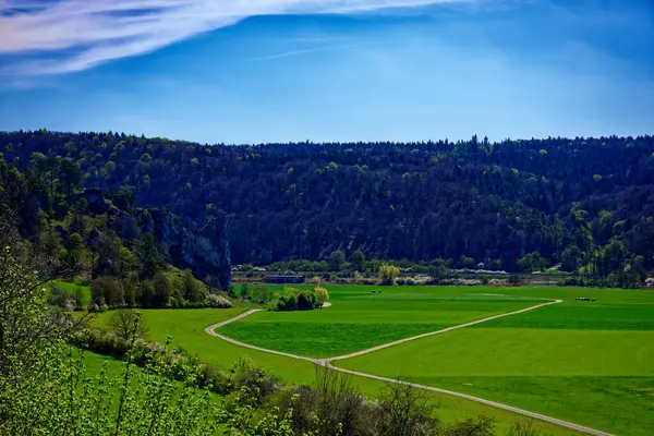 Dollnstein antik şehrinde güzel bir gün