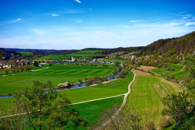 Dollnstein antik şehrinde güzel bir gün
