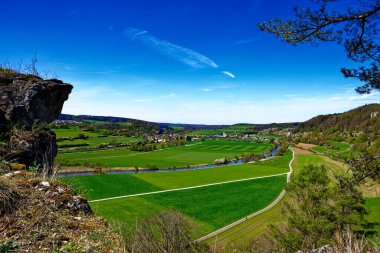 Dollnstein antik şehrinde güzel bir gün