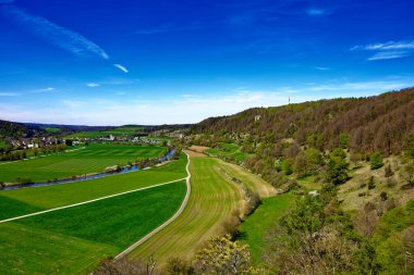 Dollnstein antik şehrinde güzel bir gün
