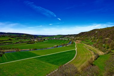 Dollnstein antik şehrinde güzel bir gün