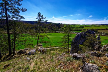 Dollnstein antik şehrinde güzel bir gün