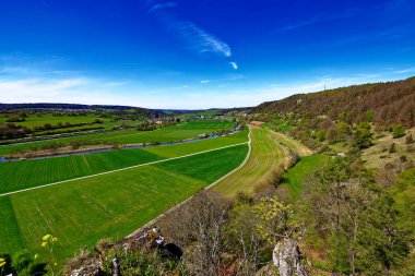 Dollnstein antik şehrinde güzel bir gün