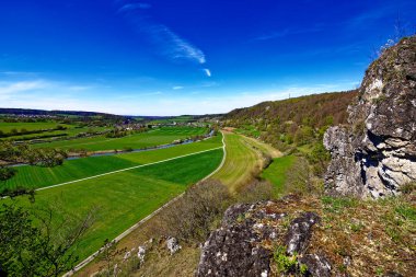 Dollnstein antik şehrinde güzel bir gün