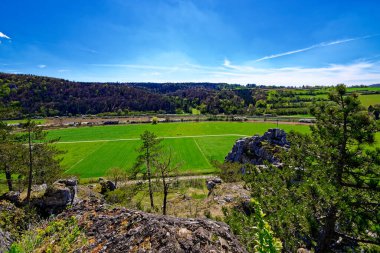 Dollnstein antik şehrinde güzel bir gün