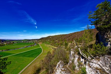 Dollnstein antik şehrinde güzel bir gün