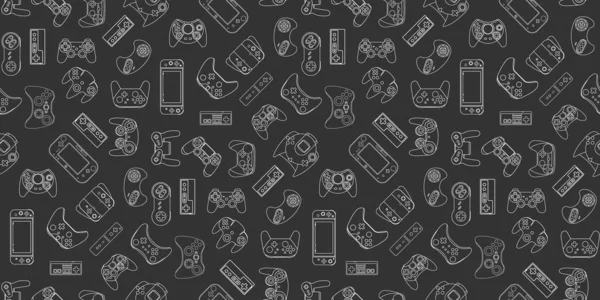 Gamepad视频游戏控制器背景 — 图库矢量图片