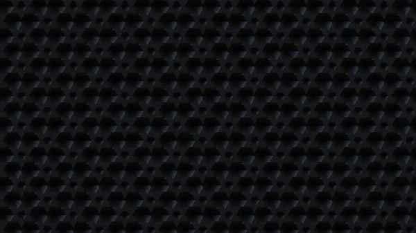 Futuristiska Trianglar Mörk Svart Bakgrund Mosaik Kakel Abstrakt Lågpoly Geometriskt — Stockfoto