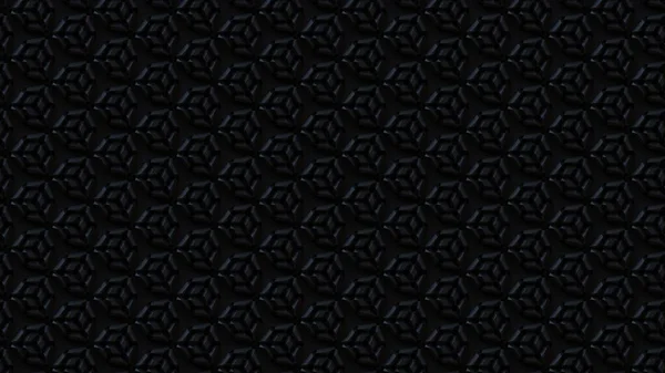 Fütüristik Üçgenler Koyu Siyah Arkaplan Mozaik Fayans Soyut Düşük Geometrik — Stok fotoğraf