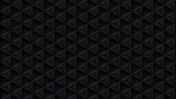 Triángulos Futuristas Fondo Negro Oscuro Patrón Cuadrícula Geométrica Baja Abstracta — Foto de Stock