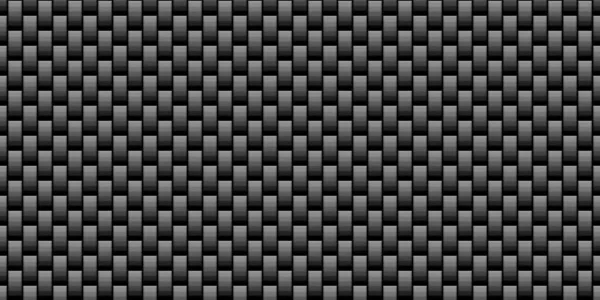 Grille Géométrique Noir Foncé Fond Fibre Carbone — Image vectorielle