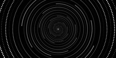 Dönen radyal arka plan. Siyah ve beyaz Yarım tonlu noktalı arka plan Pop sanat dokusu örtüyor.