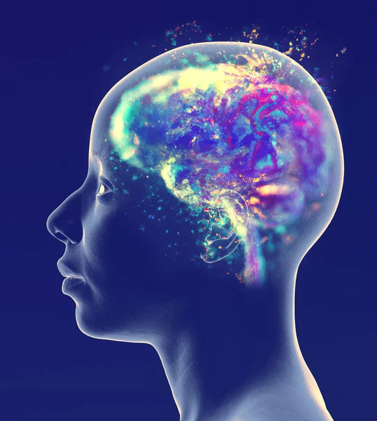 Neurology Philosophy Connections Development Thought Reflection Infinite Possibilities Brain Mind — Stock Photo, Image