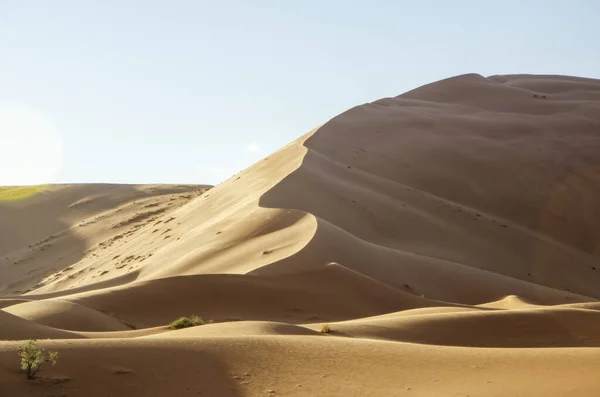 Dunas Deserto Saara Deserto Merzouga Grãos Areia Formando Pequenas Ondas — Fotografia de Stock