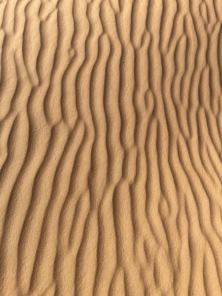 Dünen Der Sahara Wüste Merzouga Sandkörner Die Kleine Wellen Auf — Stockfoto