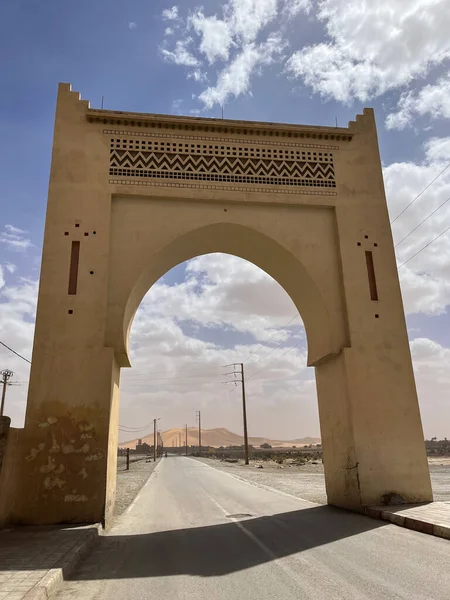 Morocco Africa 2023 Gateway Sahara Desert Sand Dunes Background Merzouga — Φωτογραφία Αρχείου