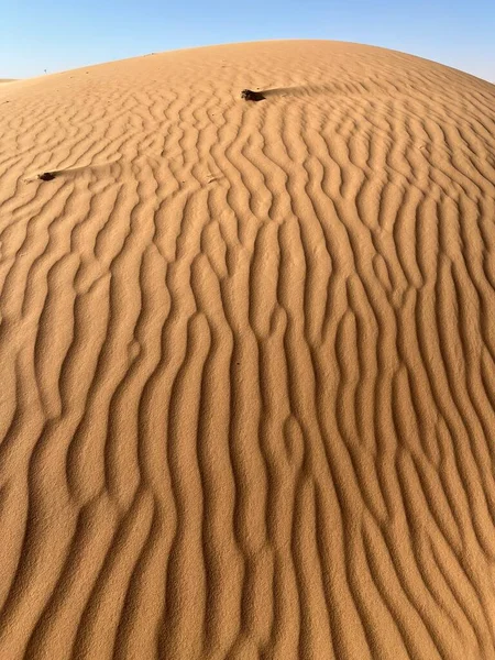 Sahra Çölü Ndeki Kum Tepeleri Merzouga Çölü Kum Tepelerinde Küçük — Stok fotoğraf