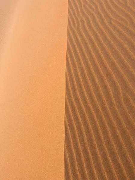 Merzouga Fas Afrika Sahra Çölü Ndeki Kum Tepecikleri Geometrik Desenler — Stok fotoğraf