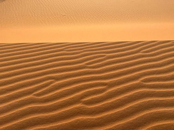 Merzouga Fas Afrika Sahra Çölü Ndeki Kum Tepecikleri Geometrik Desenler — Stok fotoğraf
