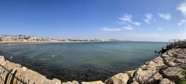 Marruecos África Niños Relajándose Nadando Buceando Agadir Una Ciudad Importante —  Fotos de Stock