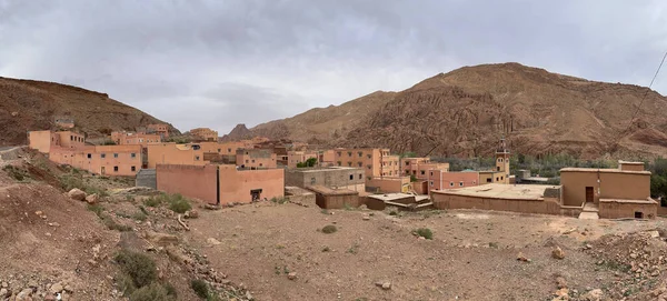 Marruecos África Uno Los Impresionantes Pueblos Arcilla Verde Valle Dades —  Fotos de Stock