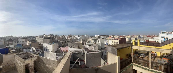 Maroko Afrika Panoramatické Panorama Pohled Essaouiru Známou Let Století Jako — Stock fotografie