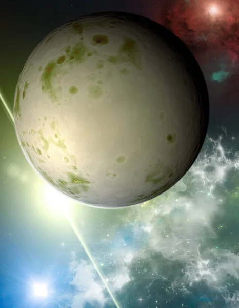 Sci Planeter Upptäckten Nya Världar Science Fiction Planeter Och Månar — Stockfoto