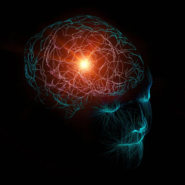 Микроскопический Вид Синапсов Связи Мозга Нейроны Синапсы Общение Мозговой Стимул — стоковое фото