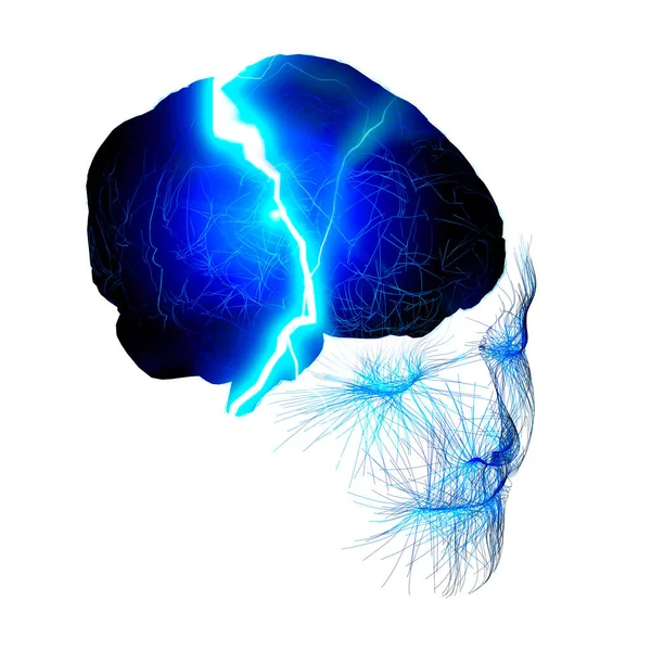 Connexions Cérébrales Neurones Synapses Communication Stimulation Cérébrale Circuit Neuronal Maladies — Photo