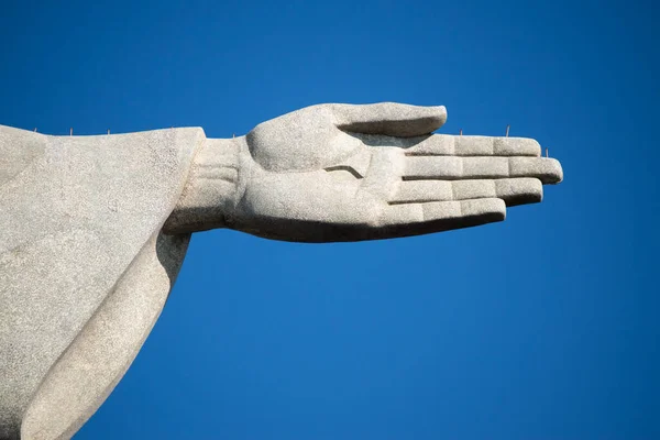 Brazil 2023 Left Hand Christ Redeemer Symbol Rio Janeiro Deco — Stock Photo, Image